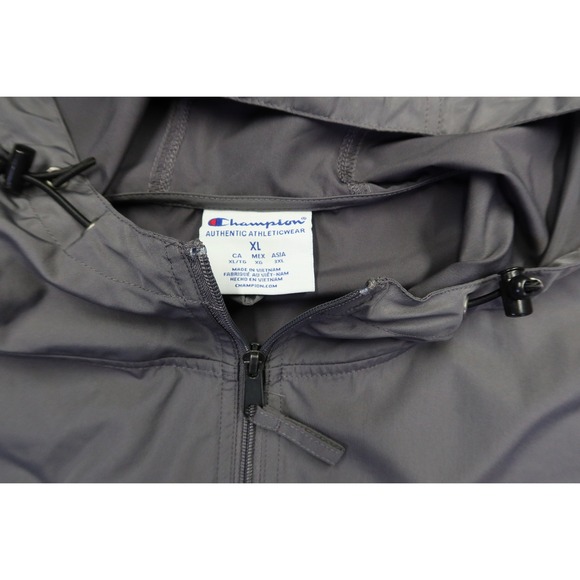 University of Tennessee Vols Windbreaker Men's XL Grey 1/4 Zip Jacket Hooded - Picture 5 of 8